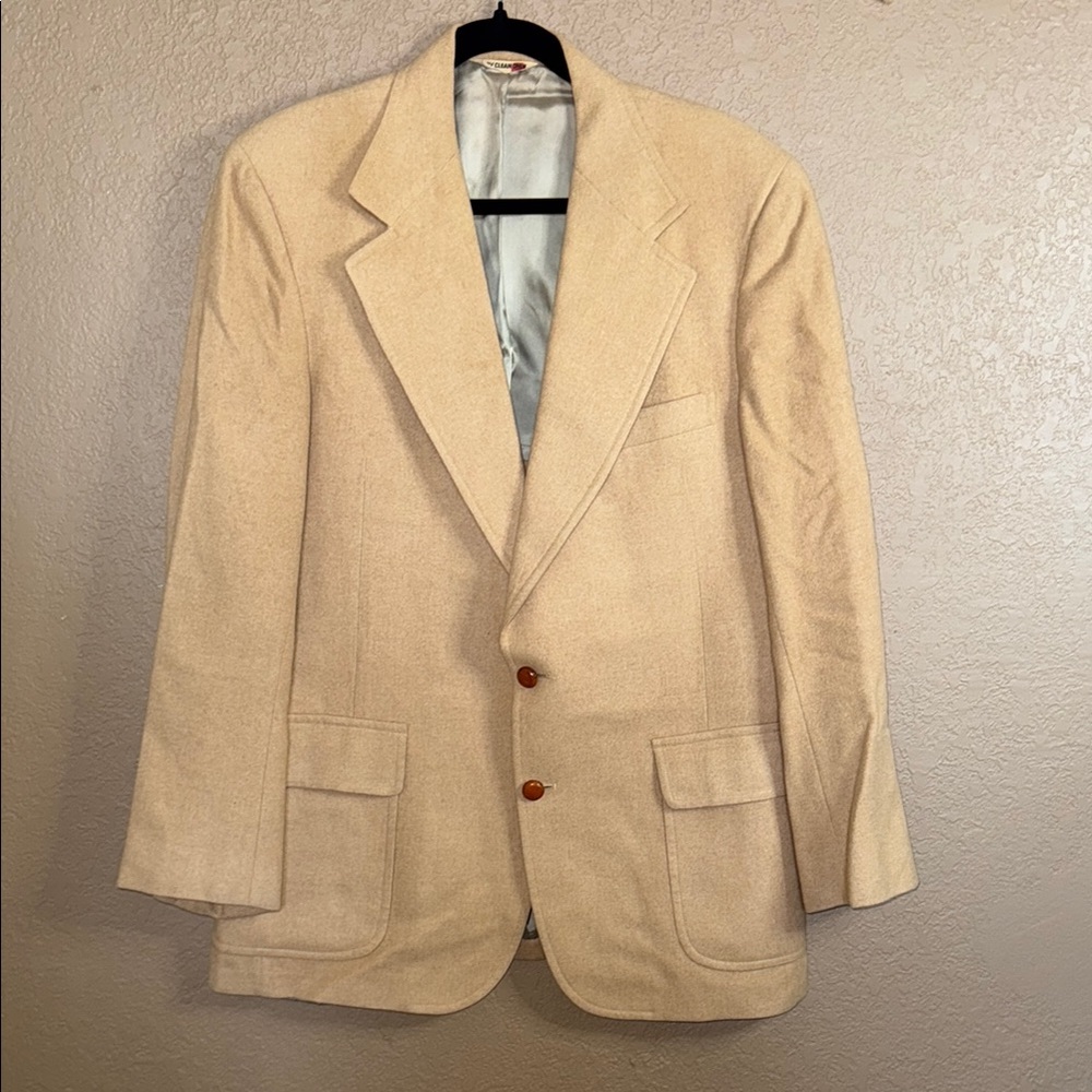Gorgeous and Classic Vintage Camel Hair Sport Coat by PBM with Notched Lapels